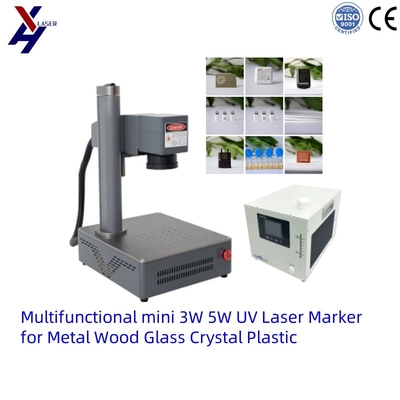 Kosztowo-efektywna mini UV laserowa grawerowa maszyna do grawerowania wzorów na różnych materiałach